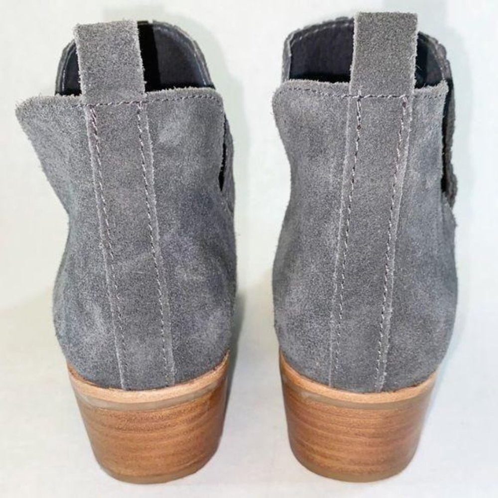 Dolce Vita Kaidie Slate Gray Leather Bootie 6.5 - Picture 3 of 9
